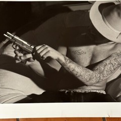 Fine Art Photograph Silver Gelatin Print Janine Gordon Signed 20×24″ Gangster