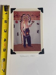 Vintage Found Photo Halloween 1961 Native American Costume Vernacular Snapshot