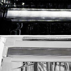 – Fits 2007-2014 Ford Expedition LED Bar [C-Tube] Parking Lamp Chrome Headlights