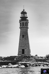 12×18 Photograph Print of Buffalo Lighthouse Black and white – FREE SHIPPING