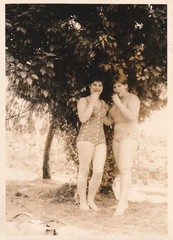 Vintage Photo Pretty Women in Bikini Snapshot 1962