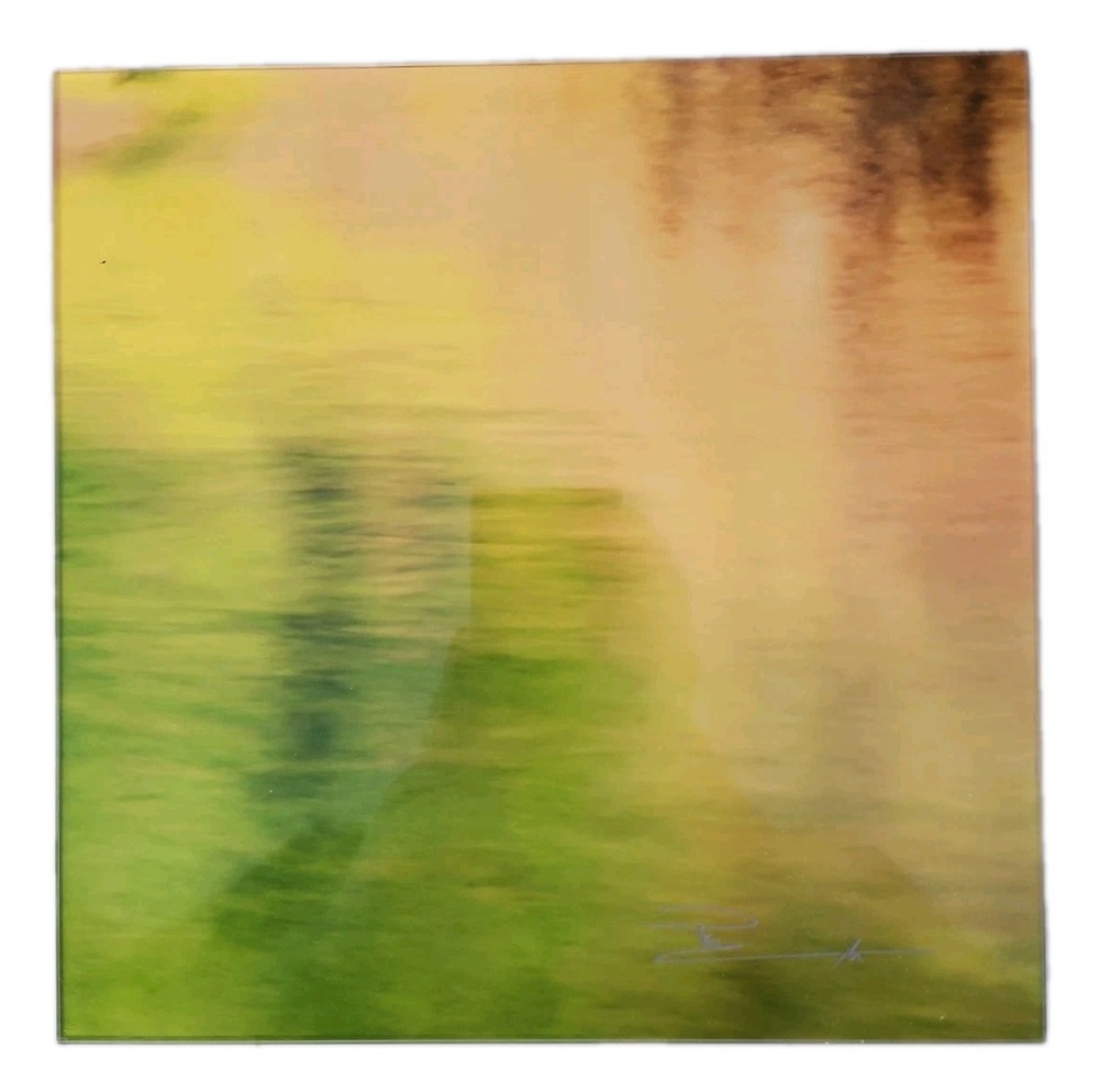 Peter Lik.com Acrylic Yellow Blur 1pc 9.75×9.75 Collection w/Signature