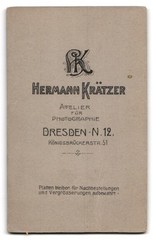 Photograph Herm. Krätzer, Dresden, Königsbrückerstrasse, cute little cinema