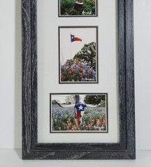 Vintage Richard Korczynski Texas Flag & Bluebonnet Original Photo Collage