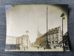 Hans Breuer Photo Hamburg 1928 Stamped Die Mönckebergstrasse.