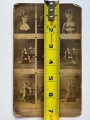 Rare Unusual Photo Cabinet Card Catalog Clara Ziegler 1880s Raschkow Germany