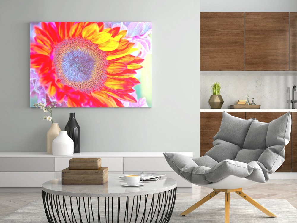 SUNFLOWER, 4×6 » MATTED AND FRAMED PRINT, READY TO HANG, GREAT FOR GIFTGIVING
