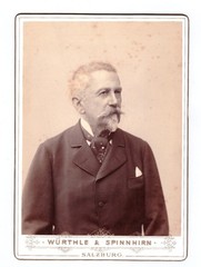 Beautiful KAB photo around 1900, noble elderly gentleman, Salzburg