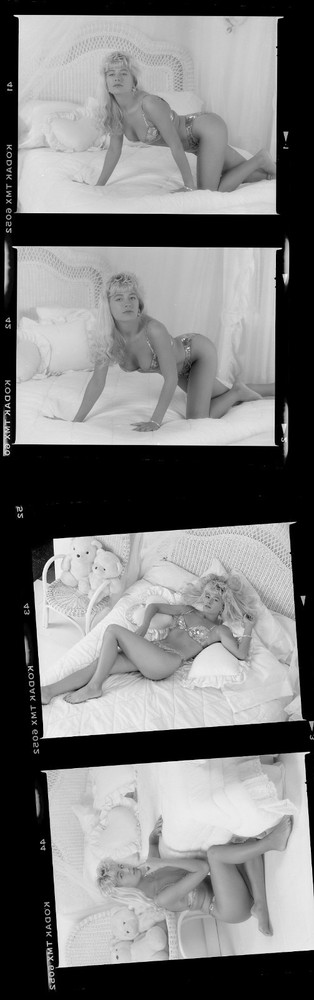 1 roll 15 negatives black & white medium format Kodak TMAX film sexy pin up