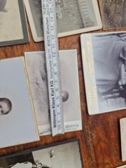 Mixed lot antique photos approx. 1885 to 1910 portrait photo studios Sebnitz Schandau