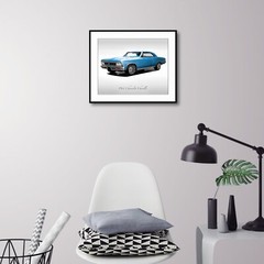 Classic Cars – 1966 Chevy Chevelle in Mist Blue – Muscle Car – Print