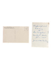 Manly P Hall / Real Photo Postcard with Original Photo of the Philosophical