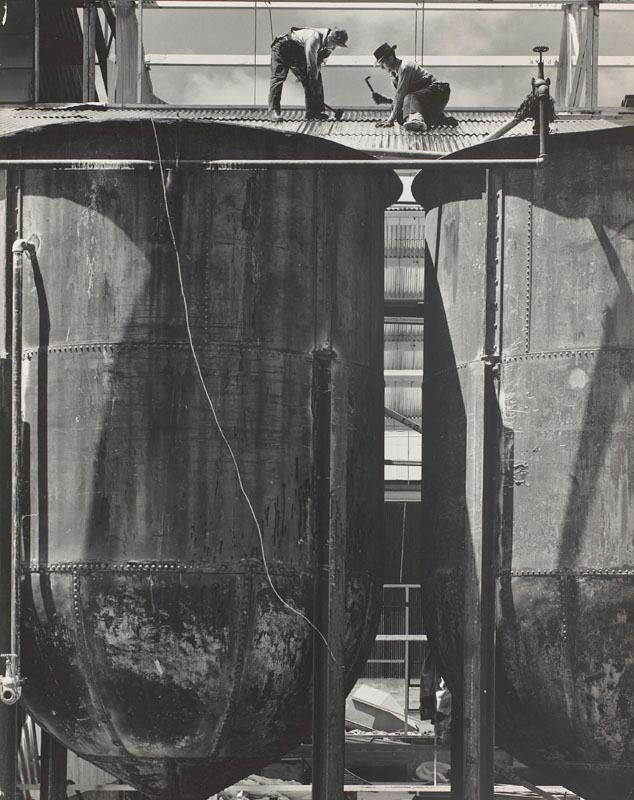 Max Yavno » Storage Tanks » San Francisco 1947 Gelatin Silver Photograph 14 x 11