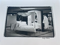 Marilyn Anderson large signed Art League Exhibition Parisian Bedding photograph