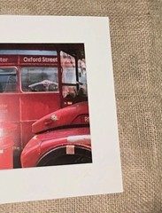 VTG ‘05 Signed JUREK NEMS 7.5”Photograph RED BUS WESTMINSTER COVENT GARDEN 10”Sq