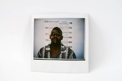 Vintage Original POLAROID Photograph / Mug Shot of African American Male