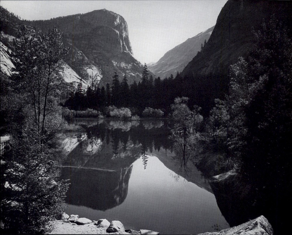 1959 Ansel Adams Mirror Lake Spring Yosemite Valley National Park Art Photo