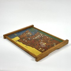 VTG Hand-Painted 1950’s Washington State Map Wood Wall Art / Serving Tray