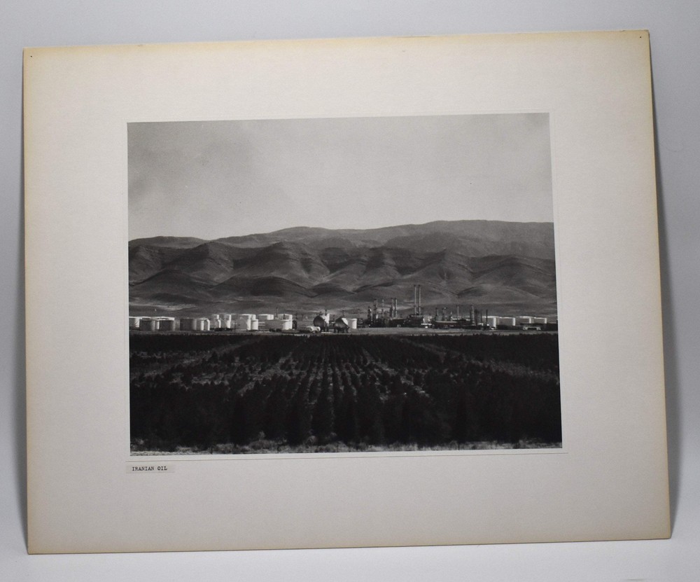 Vintage James W. Howlett Black and White Photograph, ‘Iranian Oil’