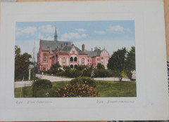 Foto Bild Riga Lettland Börsenschule Börsenkommerz schule 19,5×14,2cm vintage F1
