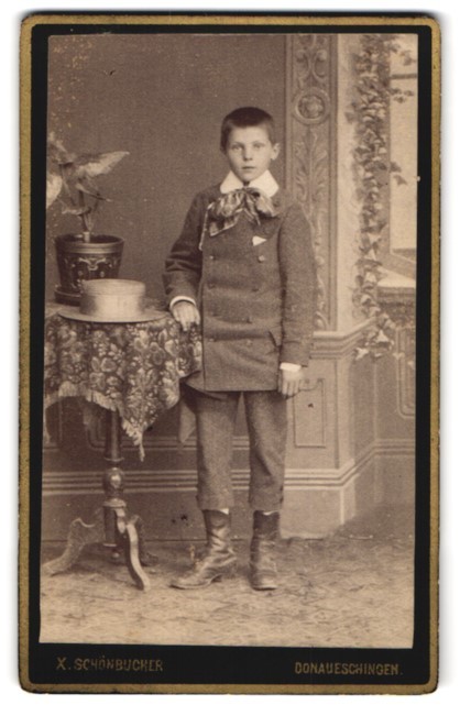 Photograph X. Schönbucher, Donaueschingen, Ernst Fischer in 1889
