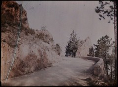 4 autochromes 9X 12 cm, Cannes / Nice circa 1910. Original Light Box