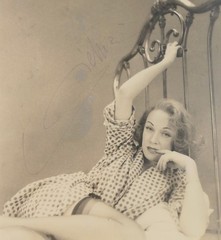 AVEDON, Richard. (1923–2004) : Marlene Dietrich in Bedroom, 1948 SIGNED