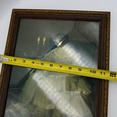 Antique Victorian Colorized Photo of Mother Child Baby Framed Large Picture