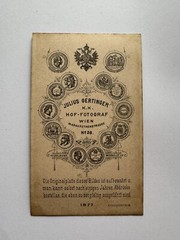 orig. CDV Foto Fotografie alt Bild Frau Dame Mode um 1877 Wien Gertinger