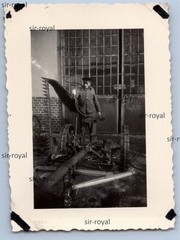 Men with Farm Machine – Photo 5x8cm