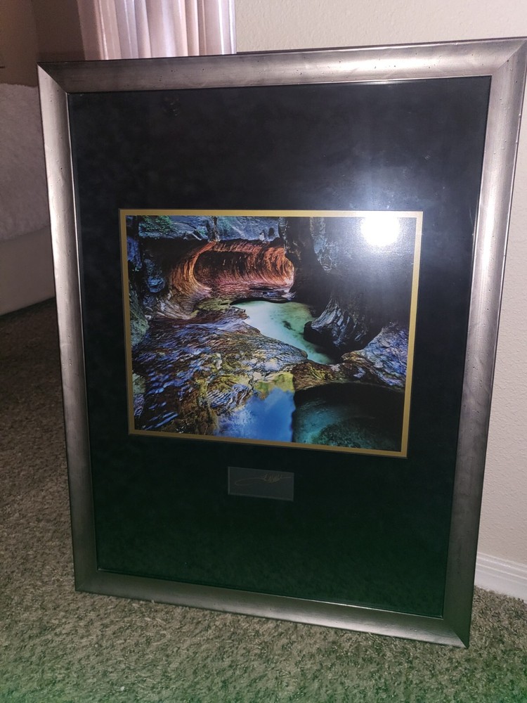 Michael Fatali Cibrachrome «Mystic Waters» Desert Southwest Signed Framed 26×20