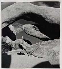 Andre De Dienes Photo Arches Nude in National Park Silver Gelatin Print 1960 COA
