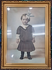 HUGE – Early 20th Century 46″ X 34″ Gilt Frame – Includes 100+ YO Spooky Photo