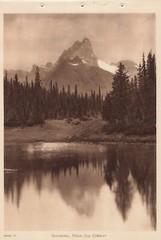 Canadian Pacific Rockies Byron Harmon Vandyck Photogravure Cathedral Peak