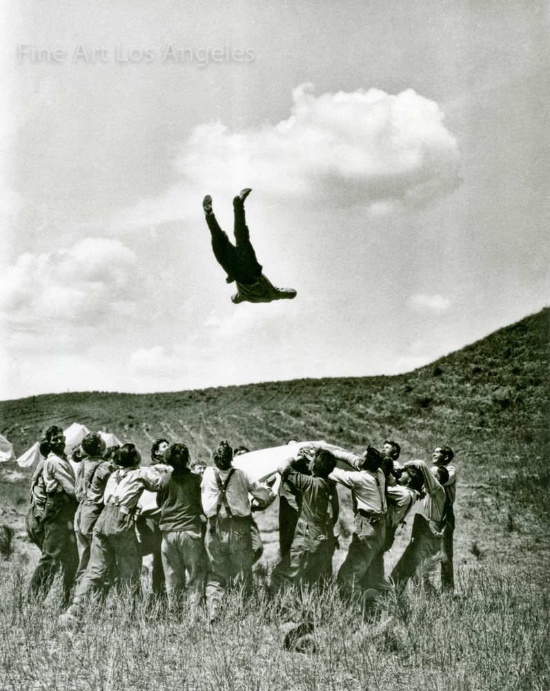 S.D. Smith Photo «Blanket Toss», Nebraska, 1914 Nat’l Archives, 19×13″