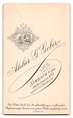 Photograph G. Gober, Simbach a. Inn, Dultstr. 2, Portrait Soldier In Uniform Rgt