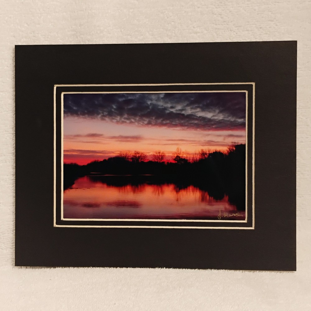 Cambridge WI Sunrise Landscape Photography Wall Art 8×10 Matted Photo Print