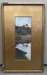 OLD 1930s HAND TINTED PHOTO OF FLORIDA