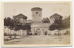 Munich 1885 – Isartor – Cart Carriage – Old Photo 1880s
