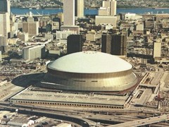Vintage New Orleans Superdome Laminated Placemat Frameable Excellent Condition
