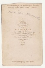 CdV photo comedian actor Wilhelm Knaack around 1870 Beer Vienna! (F1701