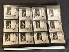 NEWLY FOUND Hendrickson PHOTO Contact Sheet Proof /Negs HOT COWBOY FEEDS SKUNKS