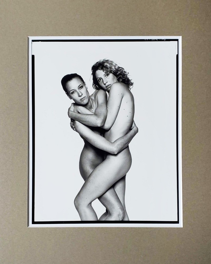 David Bailey (b. 1938) Two Female Models Art Print Photograph Matted