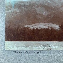 Original C. B. WAITE Photo, Popocatepetl From El Cedral Park, 2/5/1905 5” x 8”