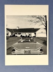 Family & Buick Convertible Art Print Card Photo By Mickey Pallas Fotofolio 4”x6”