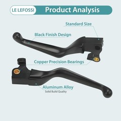 Premium Aluminum Motorcycle Brake & Clutch Lever Compatiable with Harley Spor…