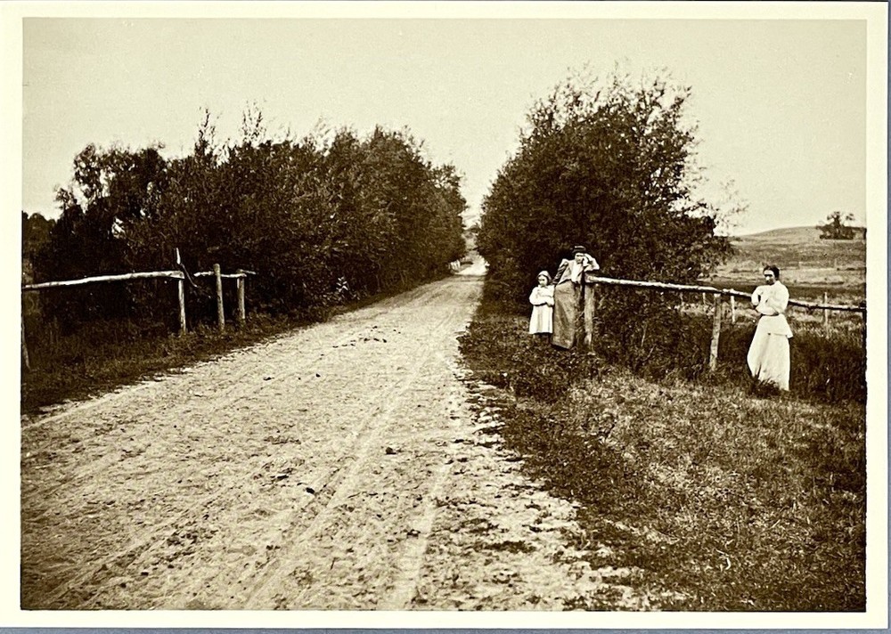 Along A Country Road Art Print Card Photo By Edward A. Bass 1900 4”x6” Fotofolio