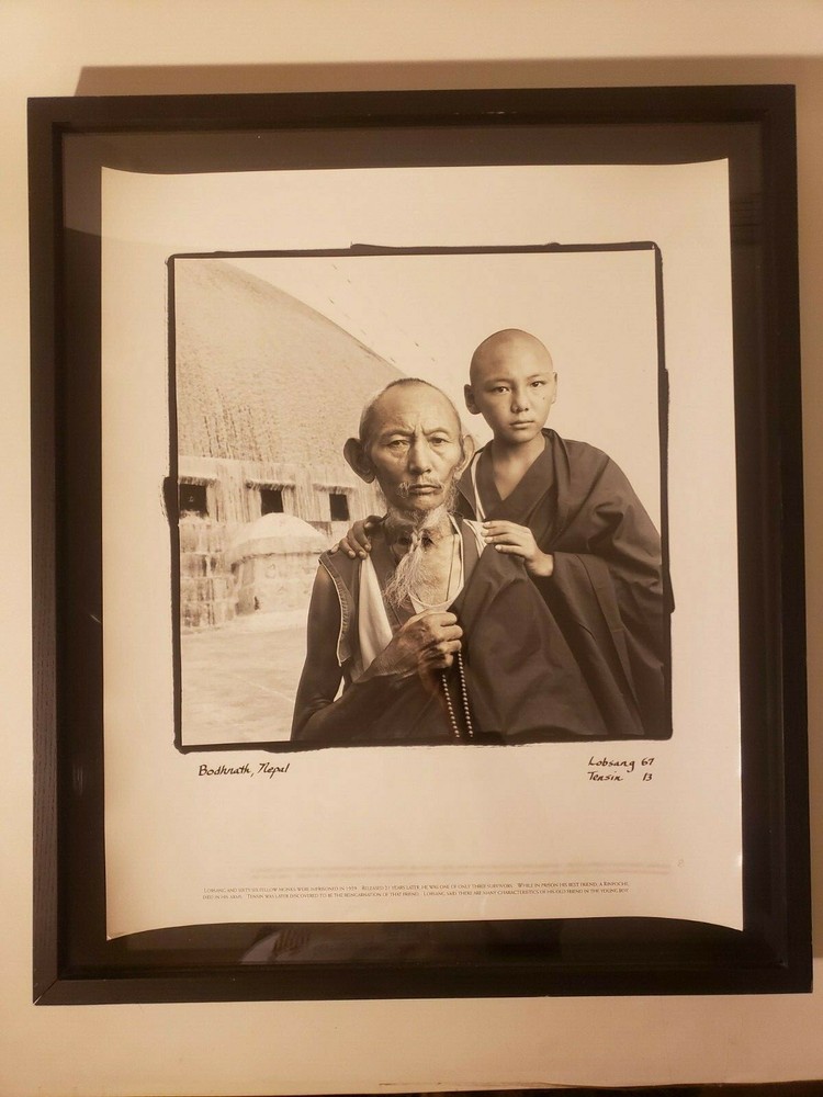 TIBET NEPAL MONKS PHIL BORGES PORTRAIT PHOTO #8/40 REINCARNATION 20 X 24 LOBSANG