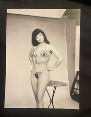 Large Photo Curiosa Pin-Up Printing Later Bettie Page Erotica Bdsm Fetish