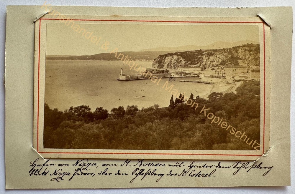 orig. CDV Photo France Nice Photo Degand Vintage Print Tirage Album Circa 1870